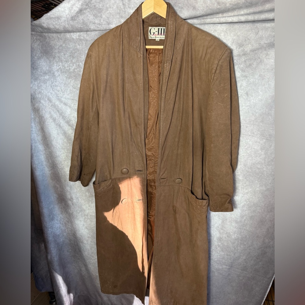 Vintage Leather trench coat